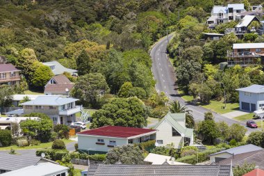 Russell Paihia, Bay Islands, Yeni Zelanda yakınındaki üzerinden manzara
