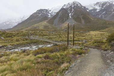 Asma köprü Mt. aşçı Milli Parkı, Yeni Zelanda