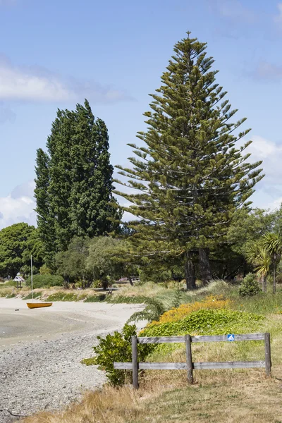 Nyugodt tengeren közlekedik, az Abel Tasman National Park, Dél-sziget, új Ze — Stock Fotó