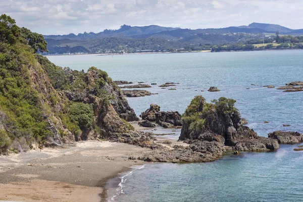 Paesaggio da Russell vicino a Paihia, Baia delle Isole, Nuova Zelanda — Foto Stock