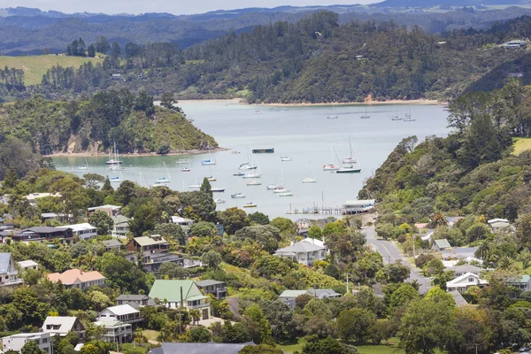 Paesaggio da Russell vicino a Paihia, Baia delle Isole, Nuova Zelanda — Foto Stock