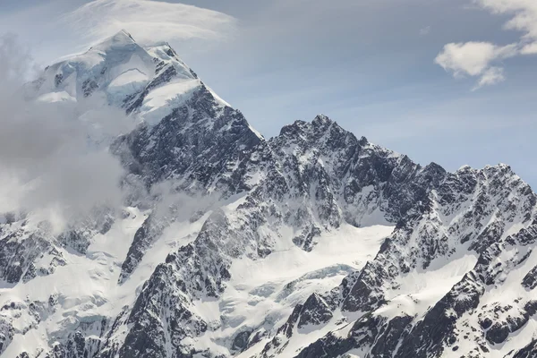 Majestic Mount Cook, Aoraki / Parque Nacional Mount Cook — Fotografia de Stock