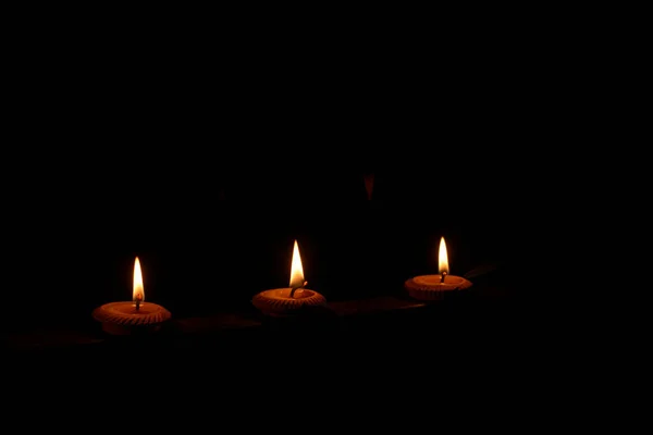 Castiçal Tradicional Chiang Mai Tailândia Phang Prateep Liga Velas Festival — Fotografia de Stock