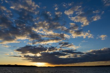 Güneş battıktan sonra manzara
