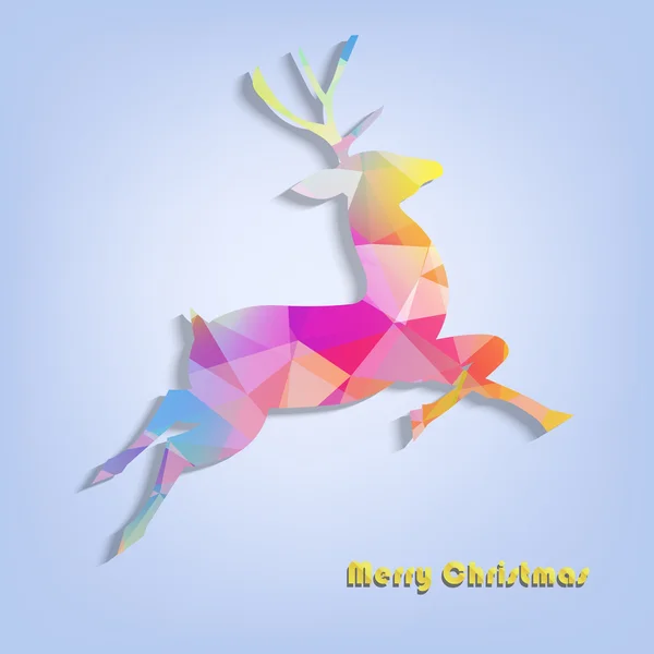 Abstract festive reindeer — Stock Vector