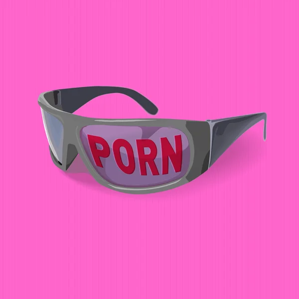 Lunettes porno — Image vectorielle