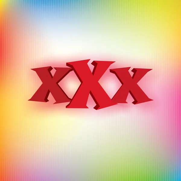 뜨거운 Xxx — 스톡 벡터