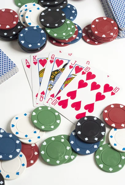 Poker and betting — Stock Photo, Image