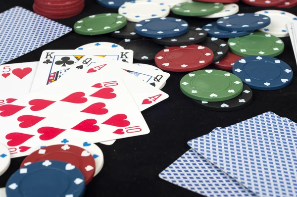 Poker and betting — Stock Photo, Image