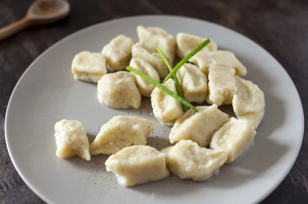 Polska dumplings "kopytka" — Stockfoto