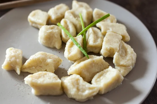 Polish dumplings "kopytka" — Stock Photo, Image