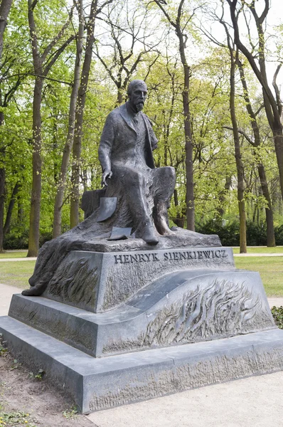 Henryk Sienkiewicz monument — Stock Photo, Image