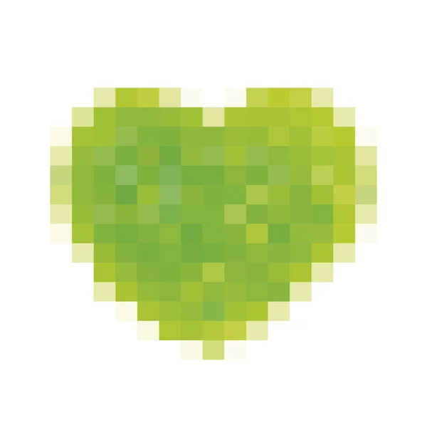 オンラインで緑の愛 — ストックベクタ