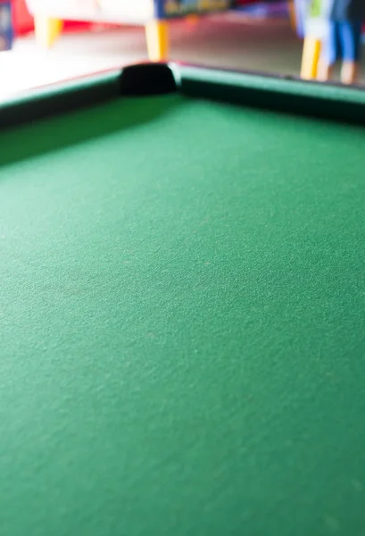 Yeşil Bilardo masası — Stok fotoğraf