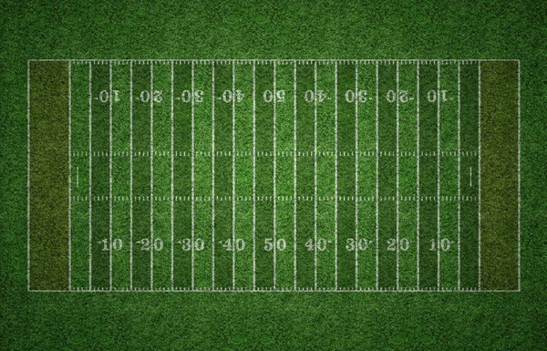 American Football Feld auf Gras — Stockfoto