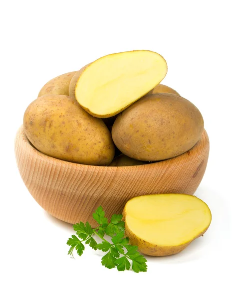 Mogen potatis isolerad på vit — Stockfoto
