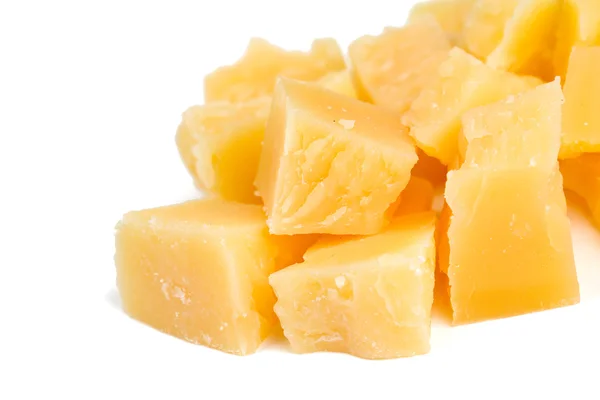 Parmesan cheese cubes — Stock Photo, Image