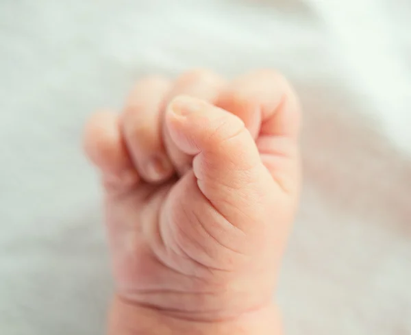 Dłoń noworodka z bliska — Zdjęcie stockowe