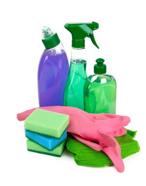 Beyaz temizlik araçları