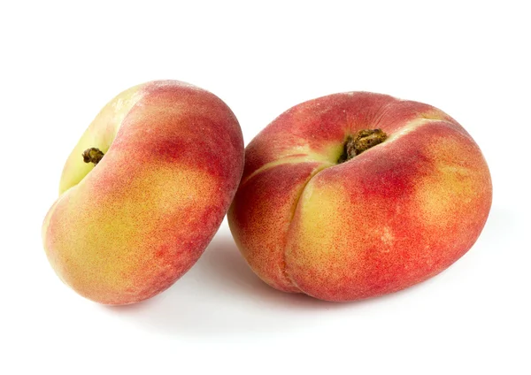 Donut persikor isolerad på vit — Stockfoto