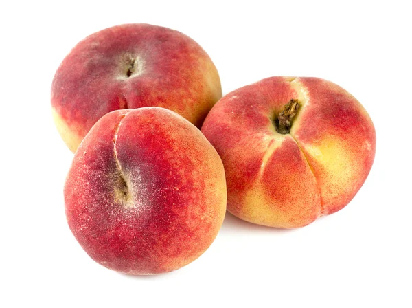 Donut peaches isolated on white — Stock Photo, Image