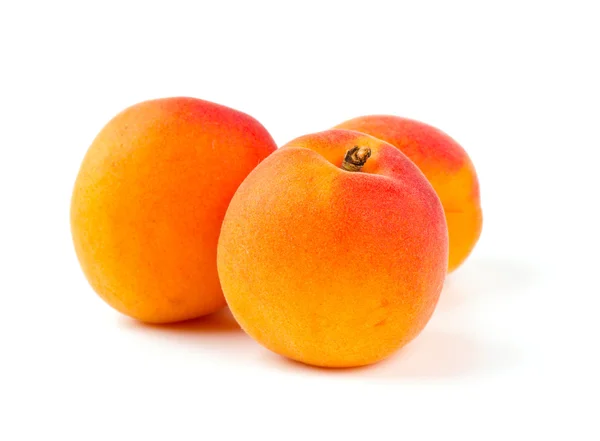 Apricots isolated on white — Stock Photo, Image