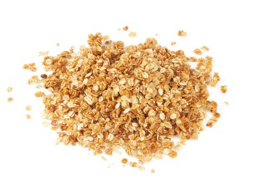 Tahıl gevreği beyaz üzerine izole