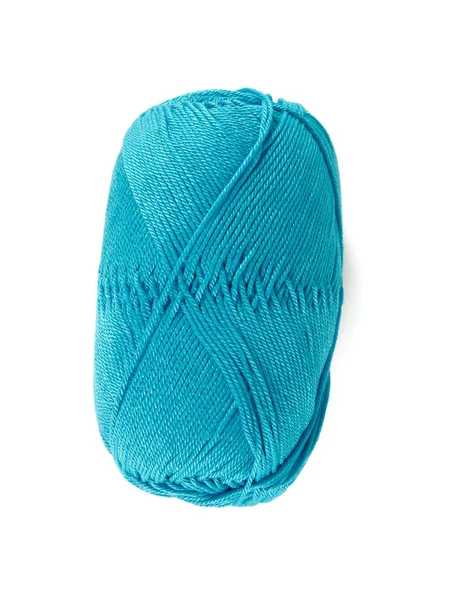 毛线的清洁 用于针织孤立物 — 图库照片