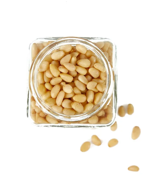 Pine Nuts Isolated White Background — Stock Photo, Image