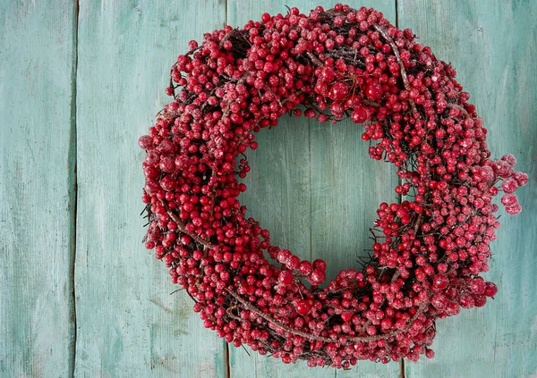 Beautiful Red Berry Breath Christmas Decoration — Stock Photo, Image