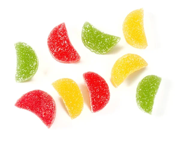 Jelly Candies Isolated White Backrgound — Stock Photo, Image