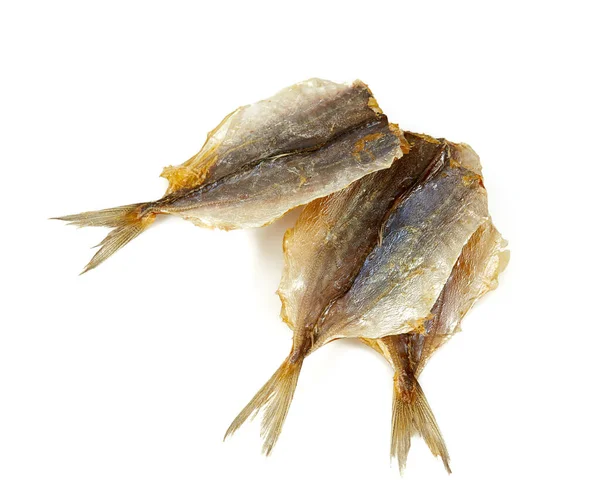 Getrockneter Fisch Isoliert Auf Weißem Hintergrund — Stockfoto