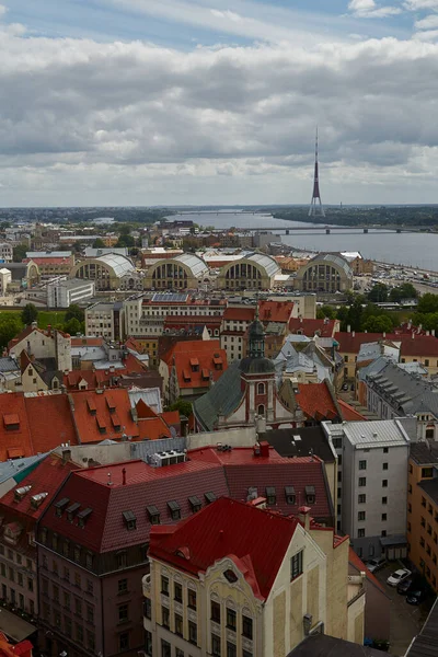 Telhados Cidade Riga Letónia — Fotografia de Stock