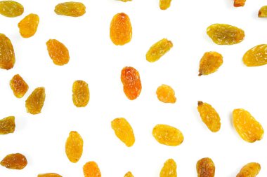 Beyaz arkaplanda izole edilmiş sarı üzümler