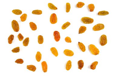 Beyaz arkaplanda izole edilmiş sarı üzümler