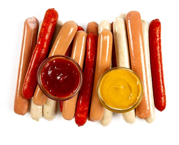 Worstjes Dressing Voor Hotdogs — Stockfoto