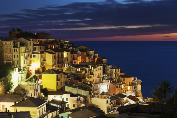 Puesta de sol en Manarola — Foto de Stock