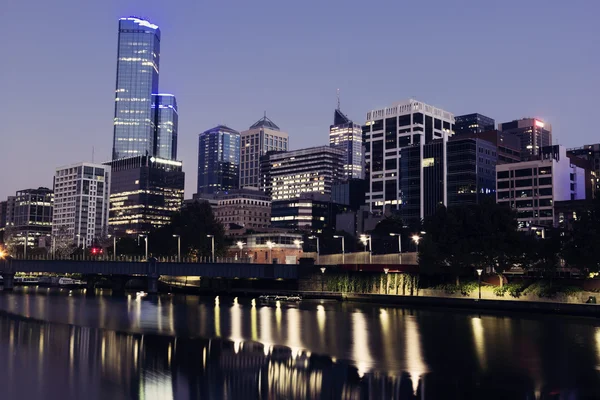 Melbourne - napkelte a város — Stock Fotó
