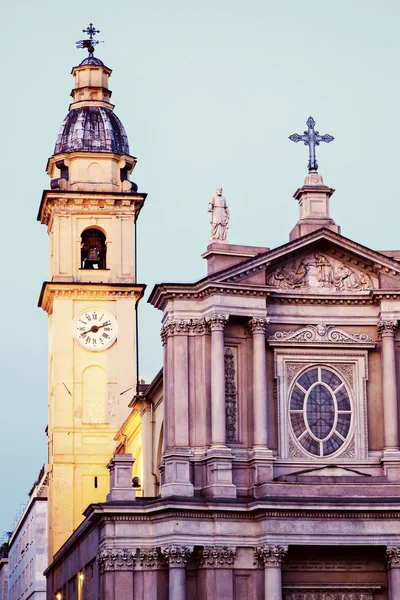 San Carlo en Santa Cristina op Piazza San Carlo in Turijn — Stockfoto