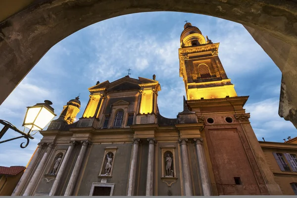 Saint Michel basiliek in Menton — Stockfoto