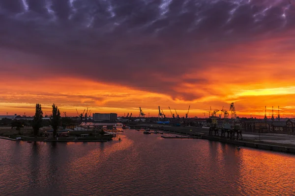 Grues anciennes à Szczecin — Photo