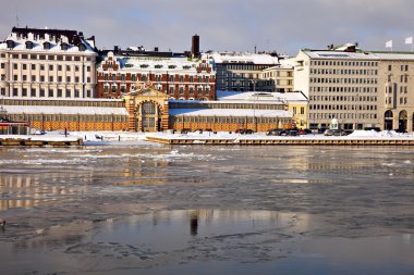 Helsinki Baltık Denizi üzerinden Panoraması