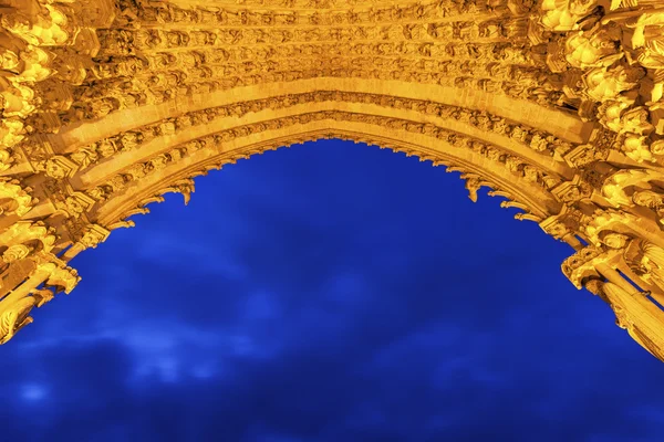 Entrada a la Catedral de Nuestra Señora de Amiens — Foto de Stock