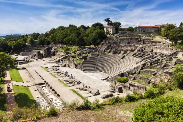 Lyon Roma Tiyatrosu kalıntıları — Stok fotoğraf