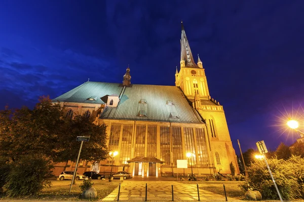 Кафедральний собор Святого James апостол у напрямку Щецин — стокове фото