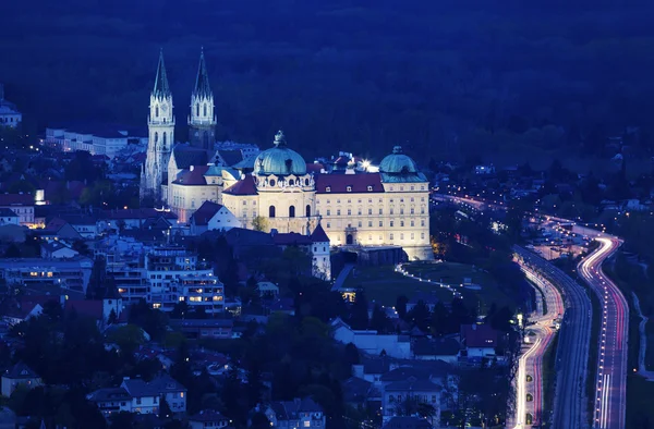 Klosterneuburg bei Nacht — Stockfoto