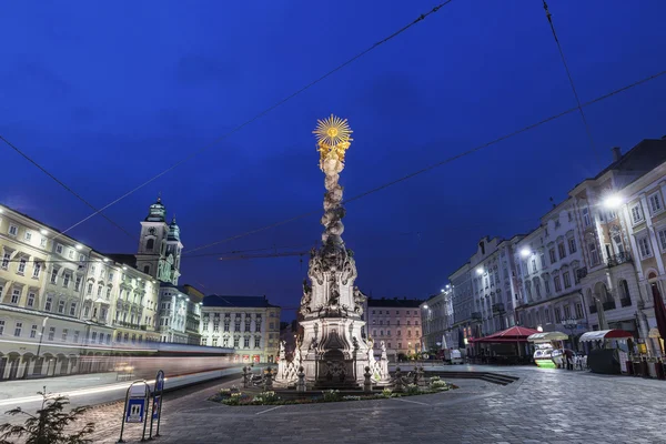 Kolumne am hauptplatz in linz — Stockfoto