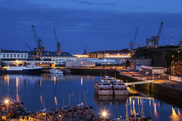 Port w mieście Brześć — Zdjęcie stockowe