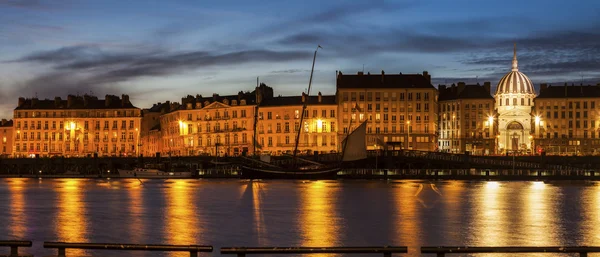 Nantes panorama across Loire River — Stock Photo, Image