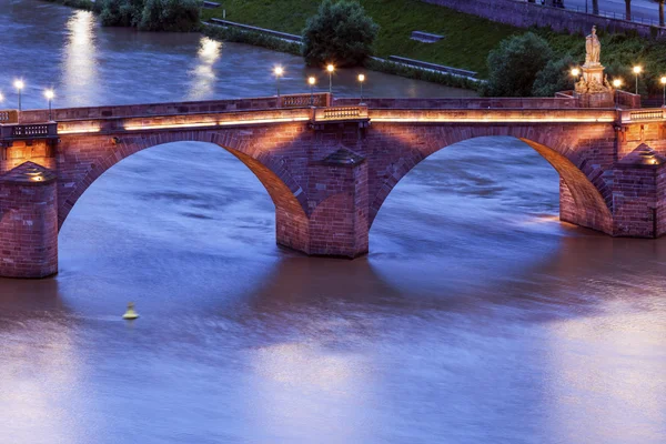 Karl Theodor Bridge i Heidelberg — Stockfoto